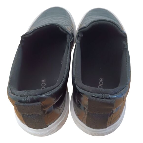 Jenn Ardor Black Croc Pattern Slip On Skate Shoes Size 10 - Picture 5 of 6